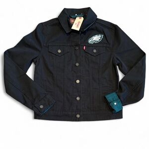 NWT LEVIS NFL Philadelphia EAGLES Denim Jacket SMALL